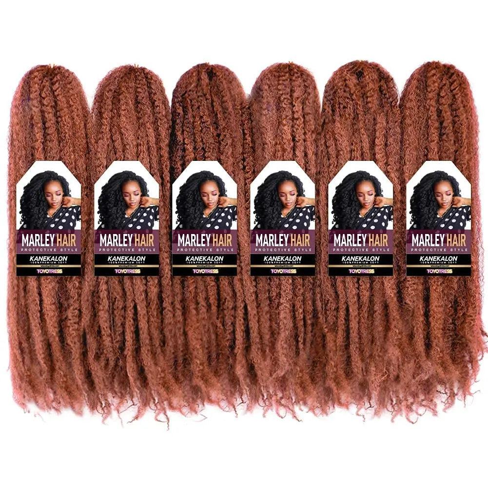 ( US ONLY) FAST SHIPPING Marley Hair | Toyotress® Marley Twist Hair - Short Black Marley Hair For Faux Locs, Afro Kinky Curly Marley Twist Braiding Hair Extensions Synthetic Toyotress